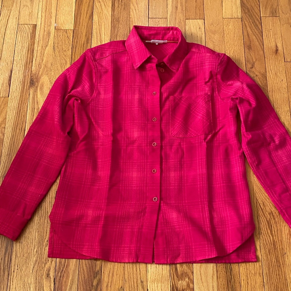 Icebreaker Merino 200 Dawnder Plaid Long Sleeve Flannel Shirt W Size S NWOT